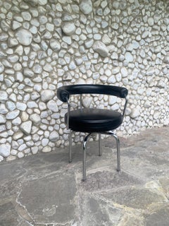Early LC7 Swivel Chair by Le Corbusier, Jeanneret & Perriand, Cassina, 1970s