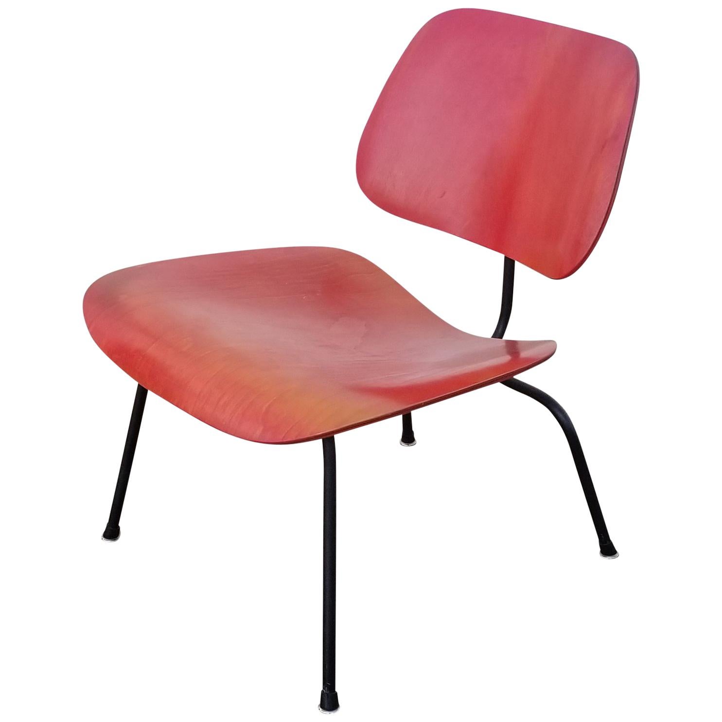 Early LCM Red Aniline Dyed by Charles Eames for Herman Miller