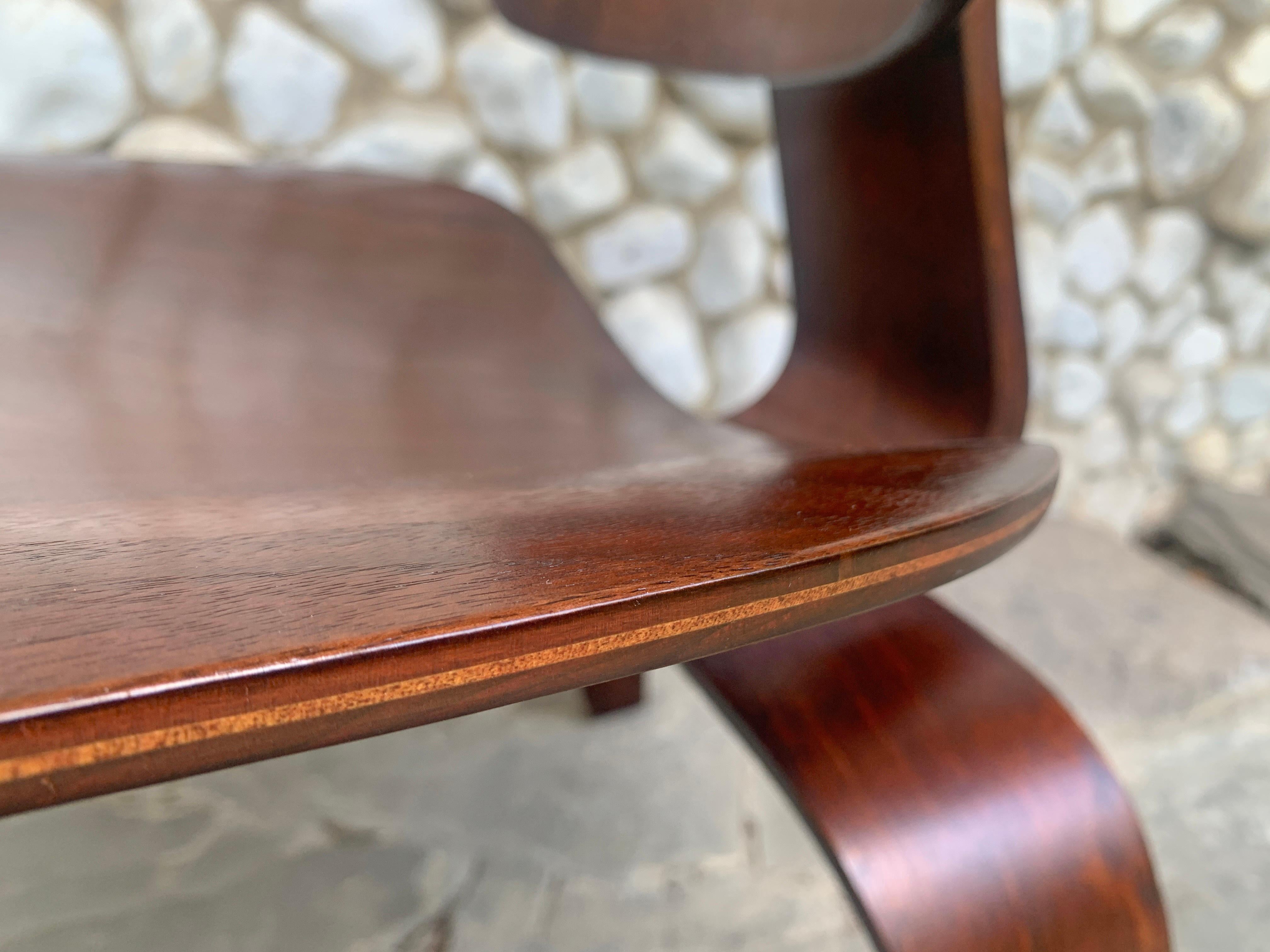 Chaise longue LCW en noyer, Charles and Ray Eames Herman Miller 1940s en vente 3