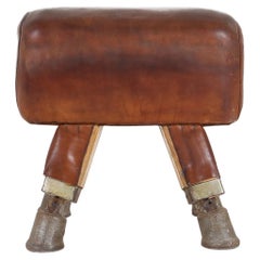 Antique Early Leather Pommel Horse, ca.1920