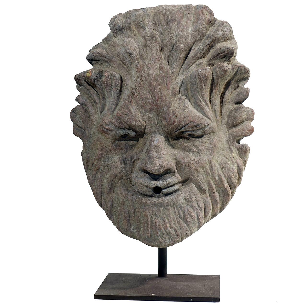 Early Limestone Fountain Head