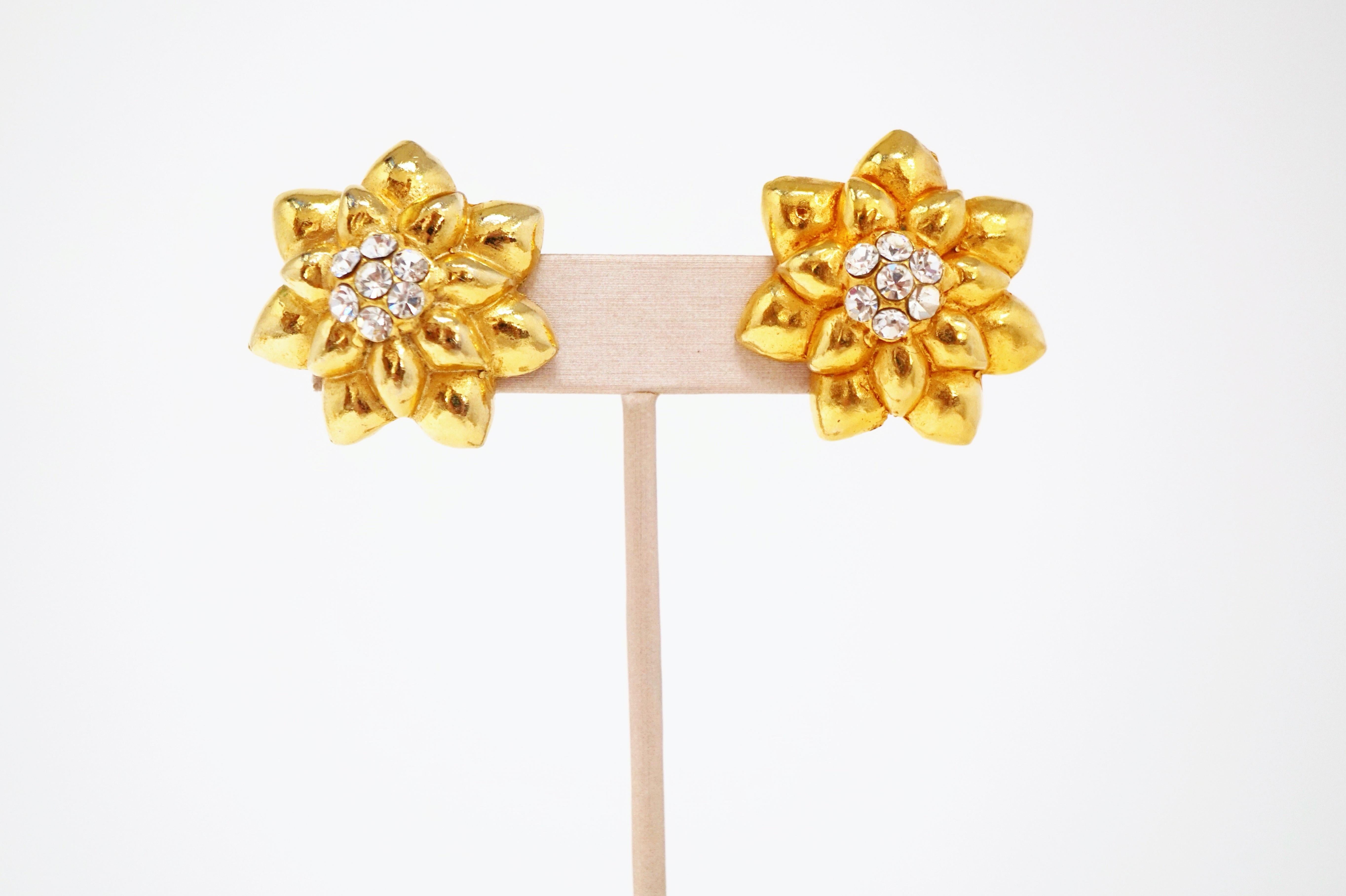 Frühes Lorenz Baumer Set aus vergoldeter floraler Halskette und Ohrringen, signiert, 1980er Jahre im Angebot 9