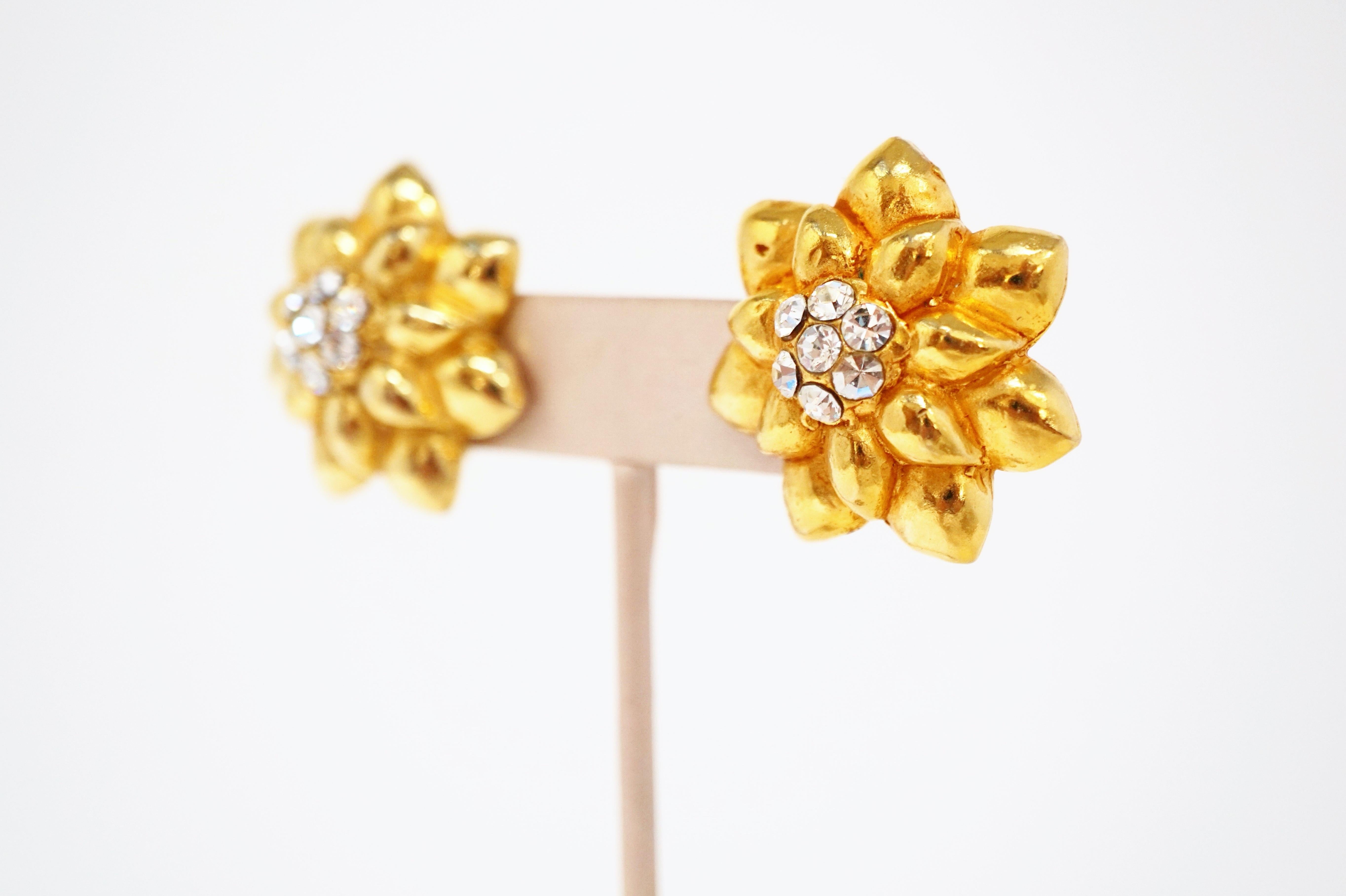 Frühes Lorenz Baumer Set aus vergoldeter floraler Halskette und Ohrringen, signiert, 1980er Jahre im Angebot 10