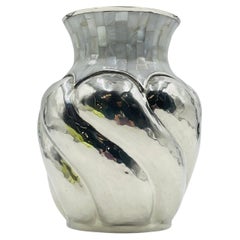 Frühe Los Castillo Vase mit Perlmutt-Intarsien, mexikanischer Modernist