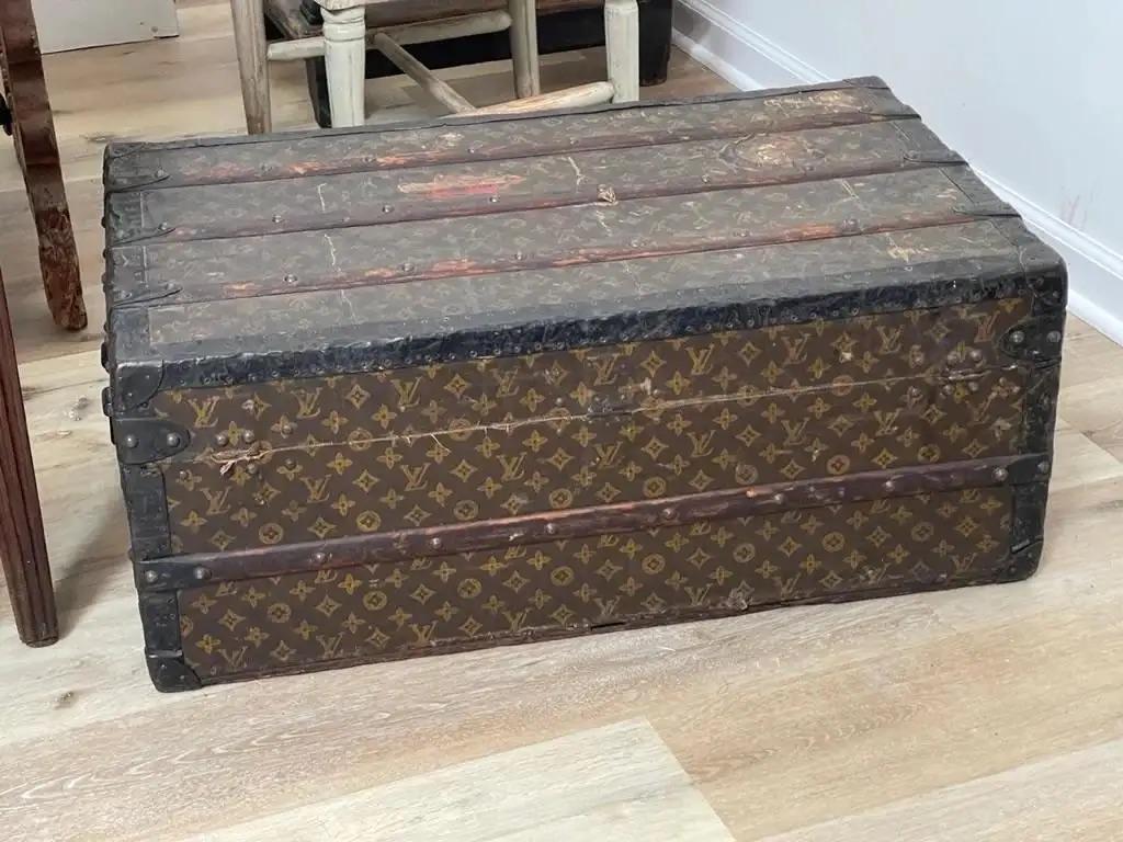Early Louis Vuitton Steamer Trunk, C. 1910 For Sale 1