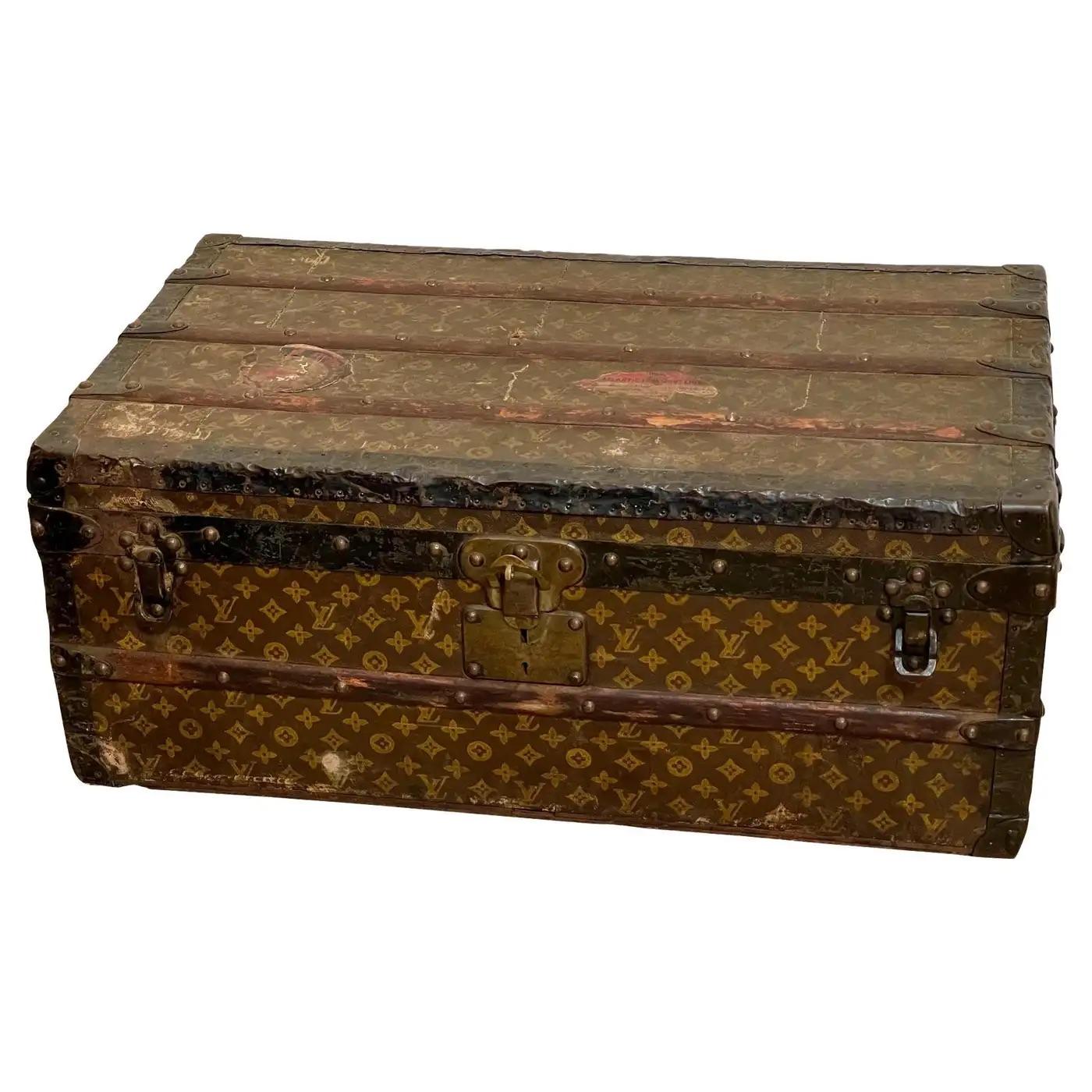 Early Louis Vuitton Steamer Trunk, C. 1910 For Sale 2