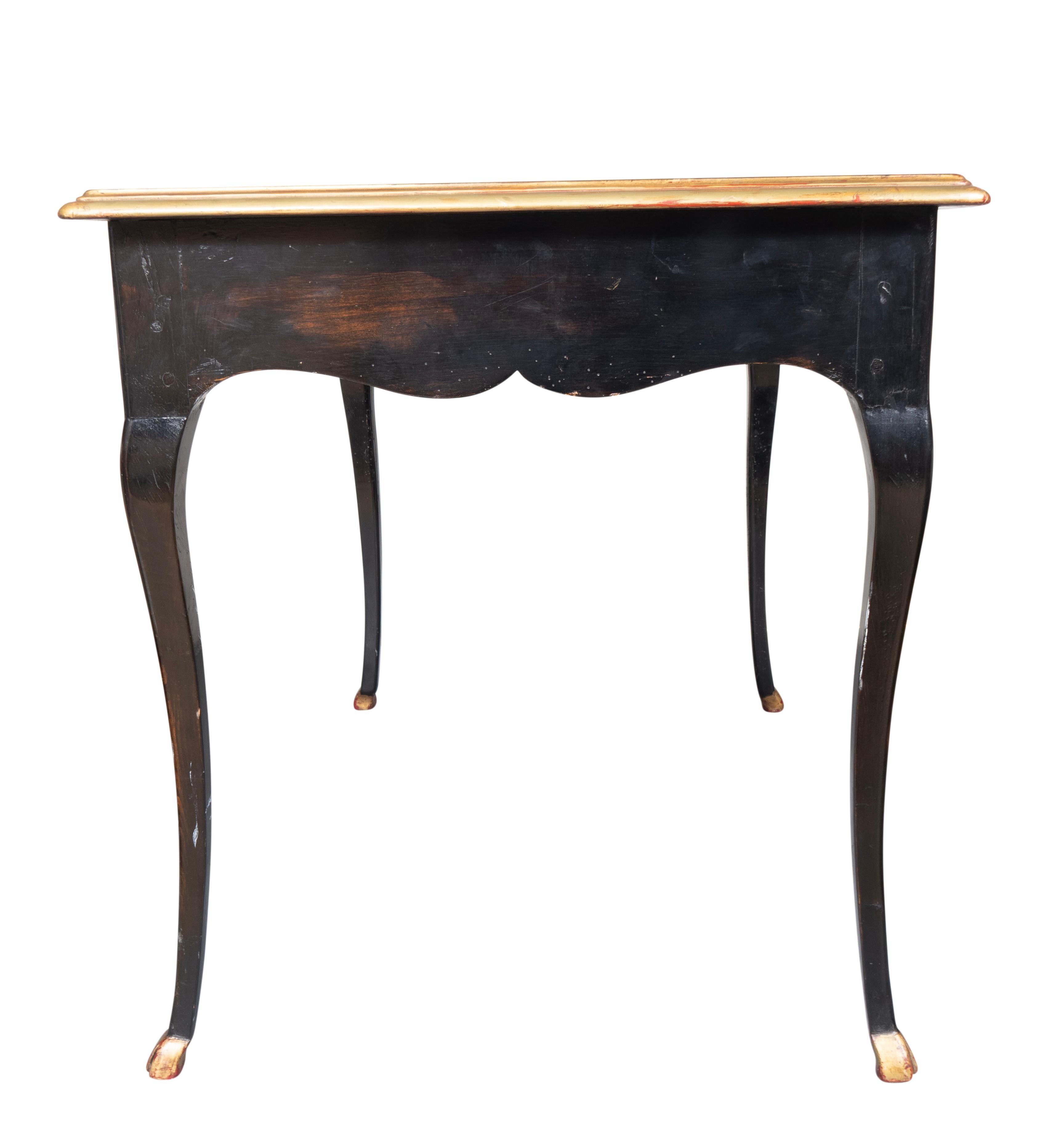 Early Louis XV Ebonized Writing Table For Sale 1