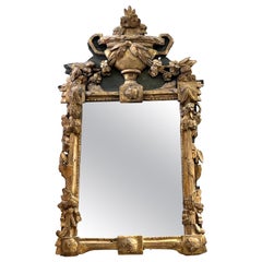 Antique Early Louis XVI Giltwood Mirror