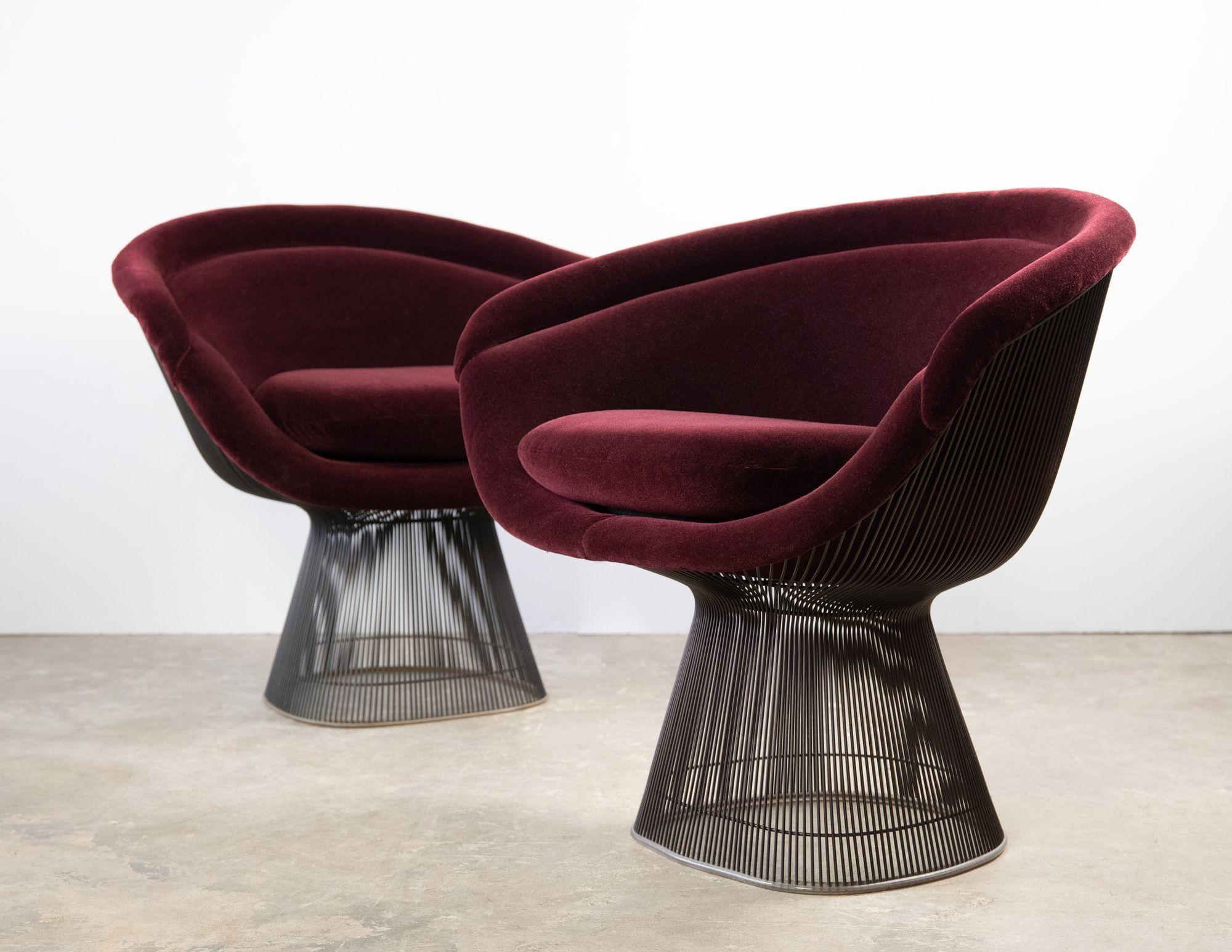 American Early Lounge Chairs Designed by Warren Platner for Knoll International