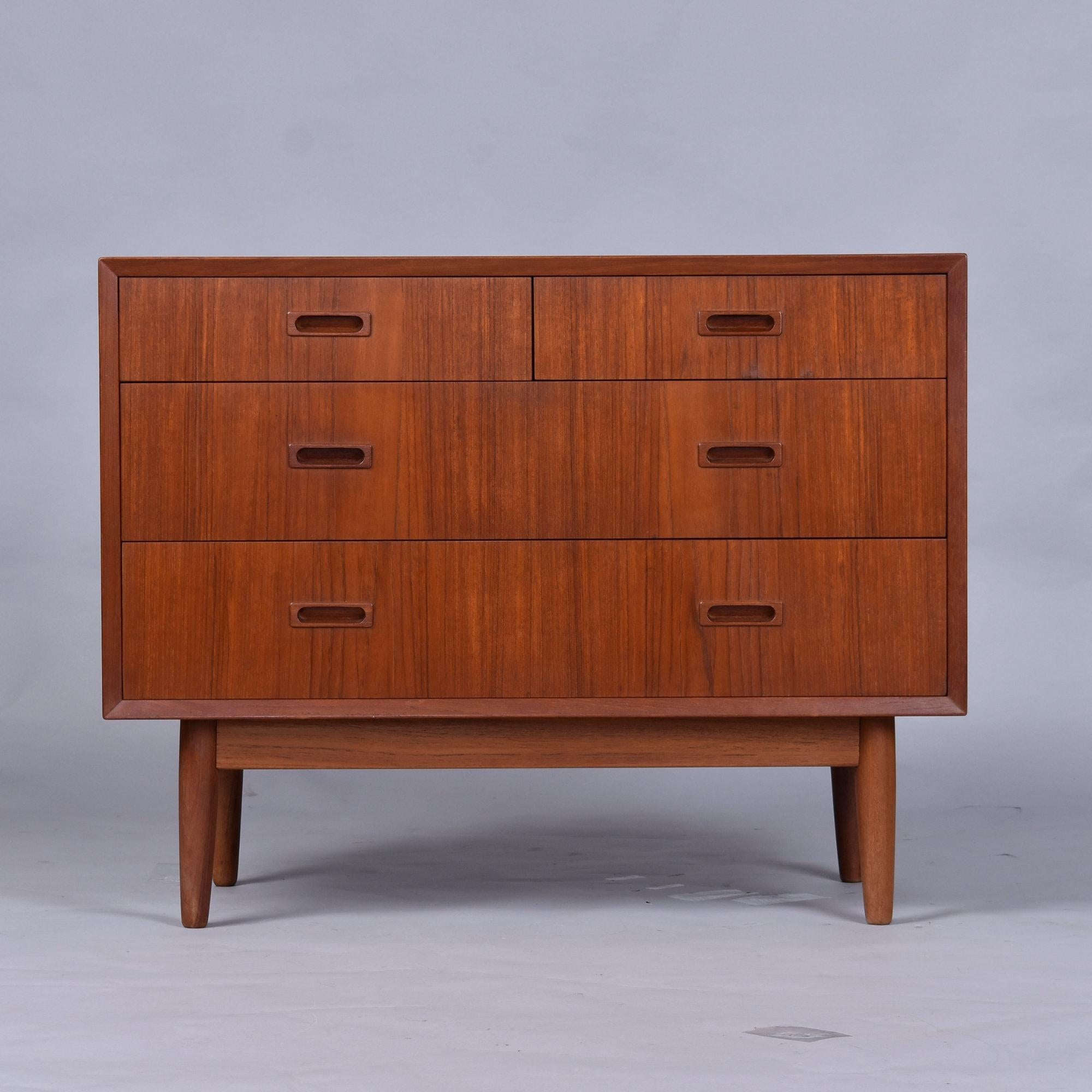 Early Lyby Mobler Danish Teak Chest of Drawers In Good Condition For Sale In Chattanooga, TN