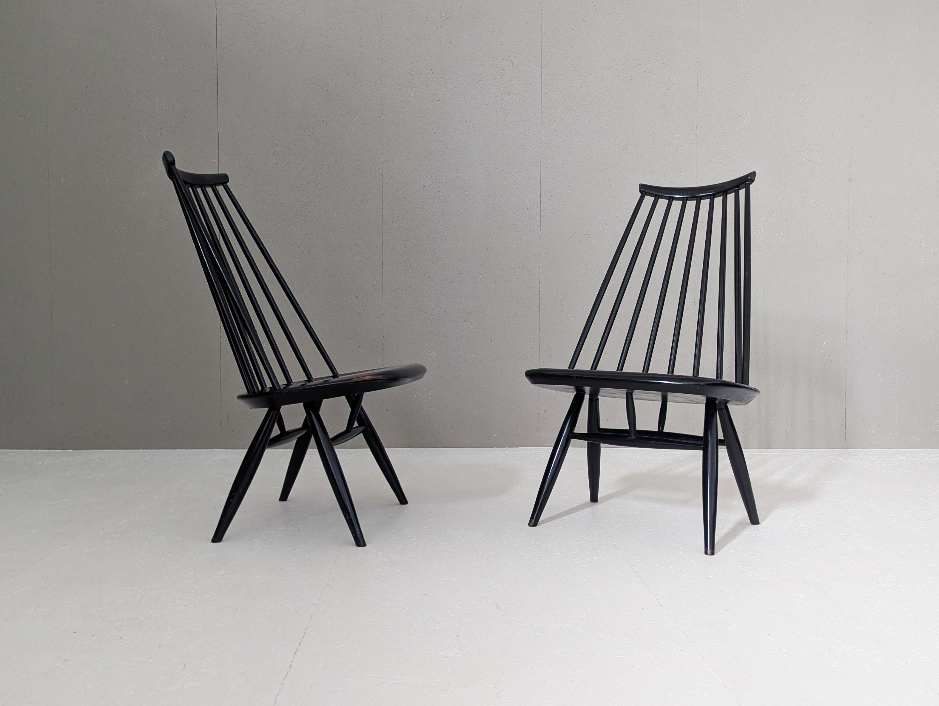Frühe Mademoiselle Lounge Chairs von Ilmari Tapiovaara für Asko, Finnland, 1950er Jahre (Moderne der Mitte des Jahrhunderts) im Angebot