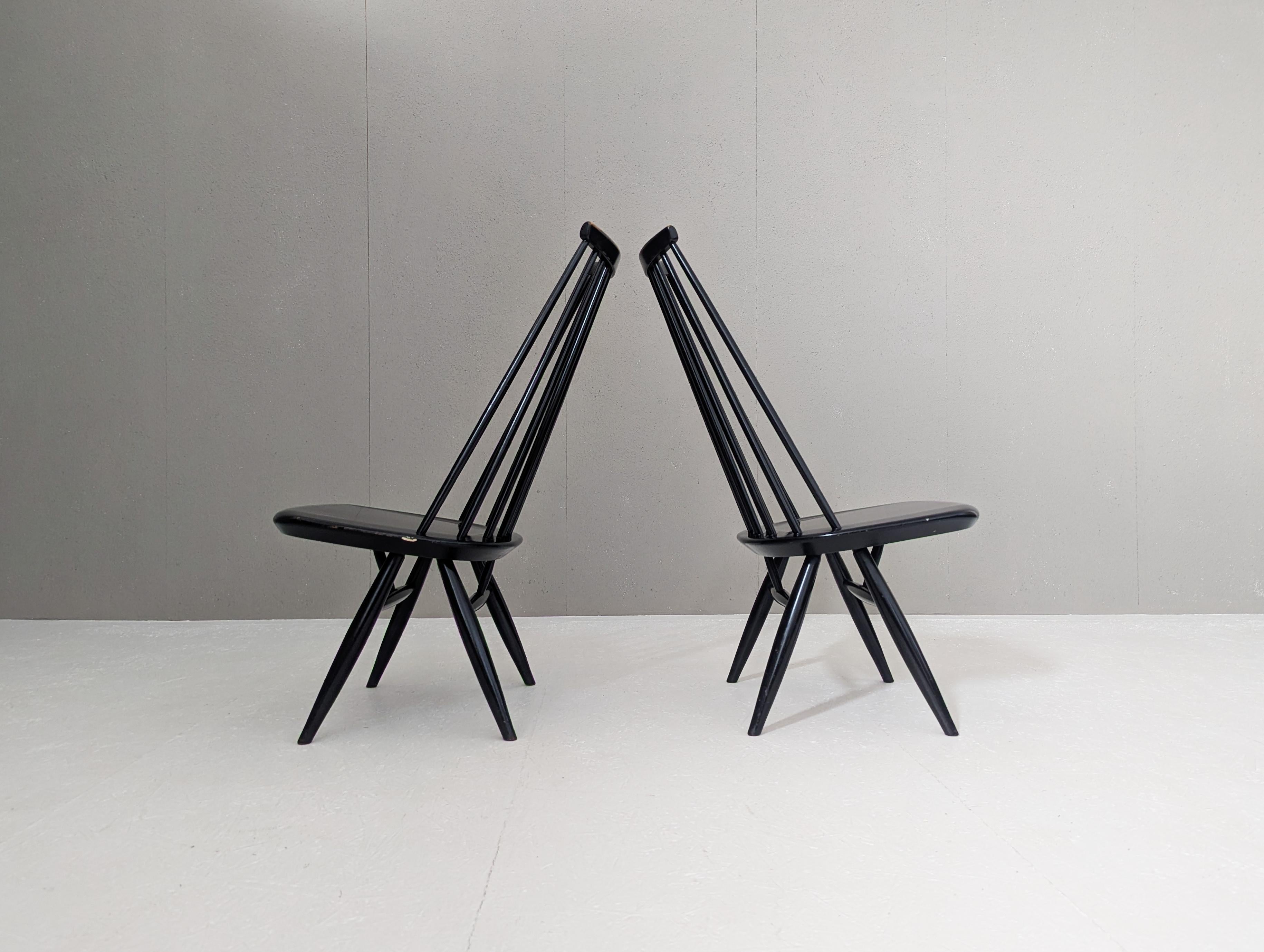 Frühe Mademoiselle Lounge Chairs von Ilmari Tapiovaara für Asko, Finnland, 1950er Jahre (Finnisch) im Angebot