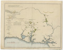 Early Map of Sydney with Botany Bay, Port Jackson & Broken Bay, Australia, 1802