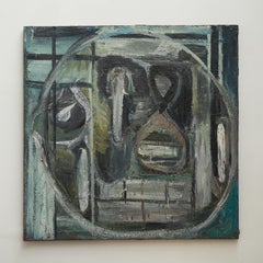 Huile sur toile ancienne de Marc Mulders des années 1980