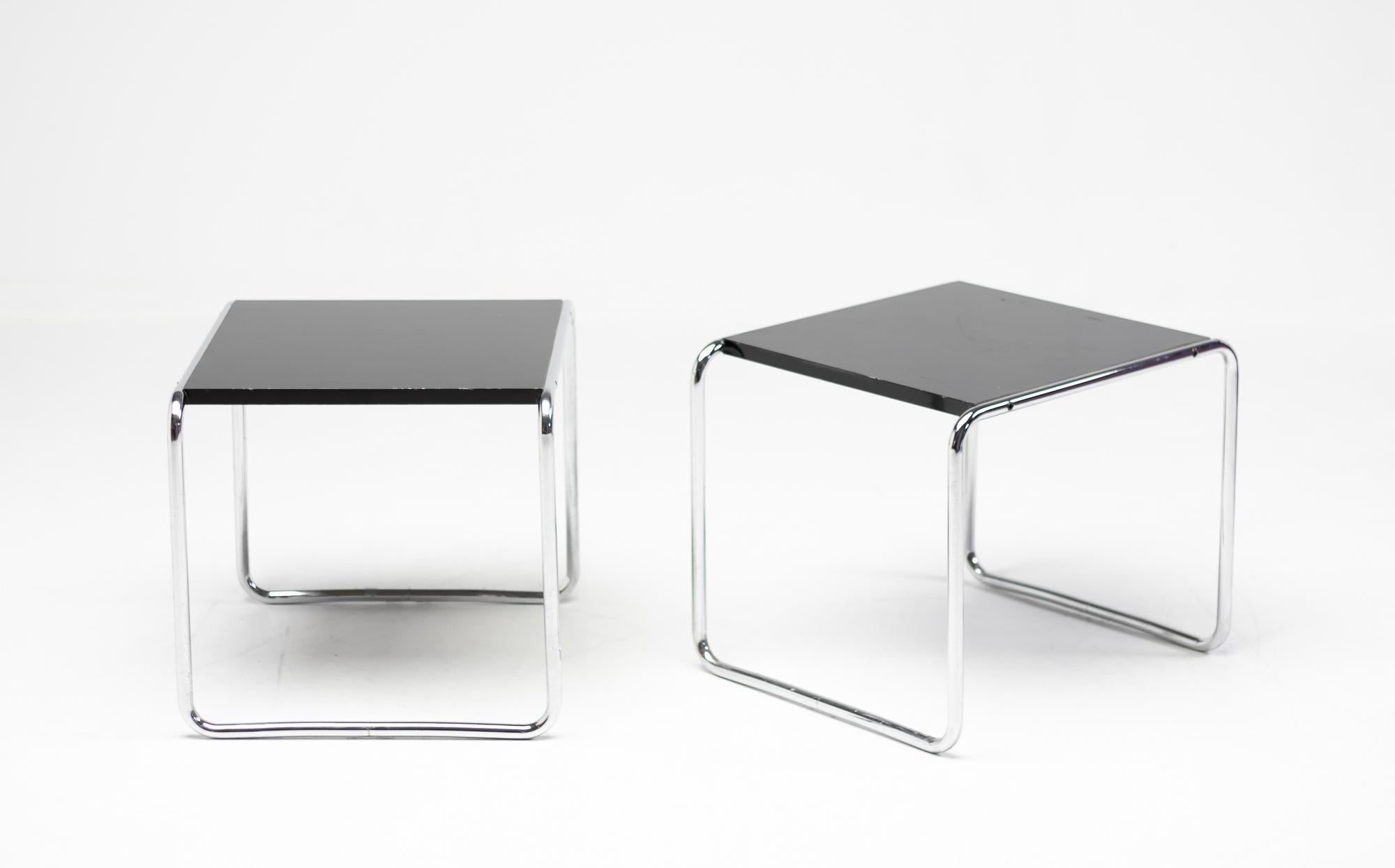 Early Marcel Breuer Side Tables by Gavina, Italy In Good Condition In Dronten, NL