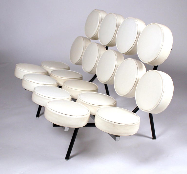 Early Marshmallow Sofa by Nelson for Herman Miller For Sale at 1stDibs