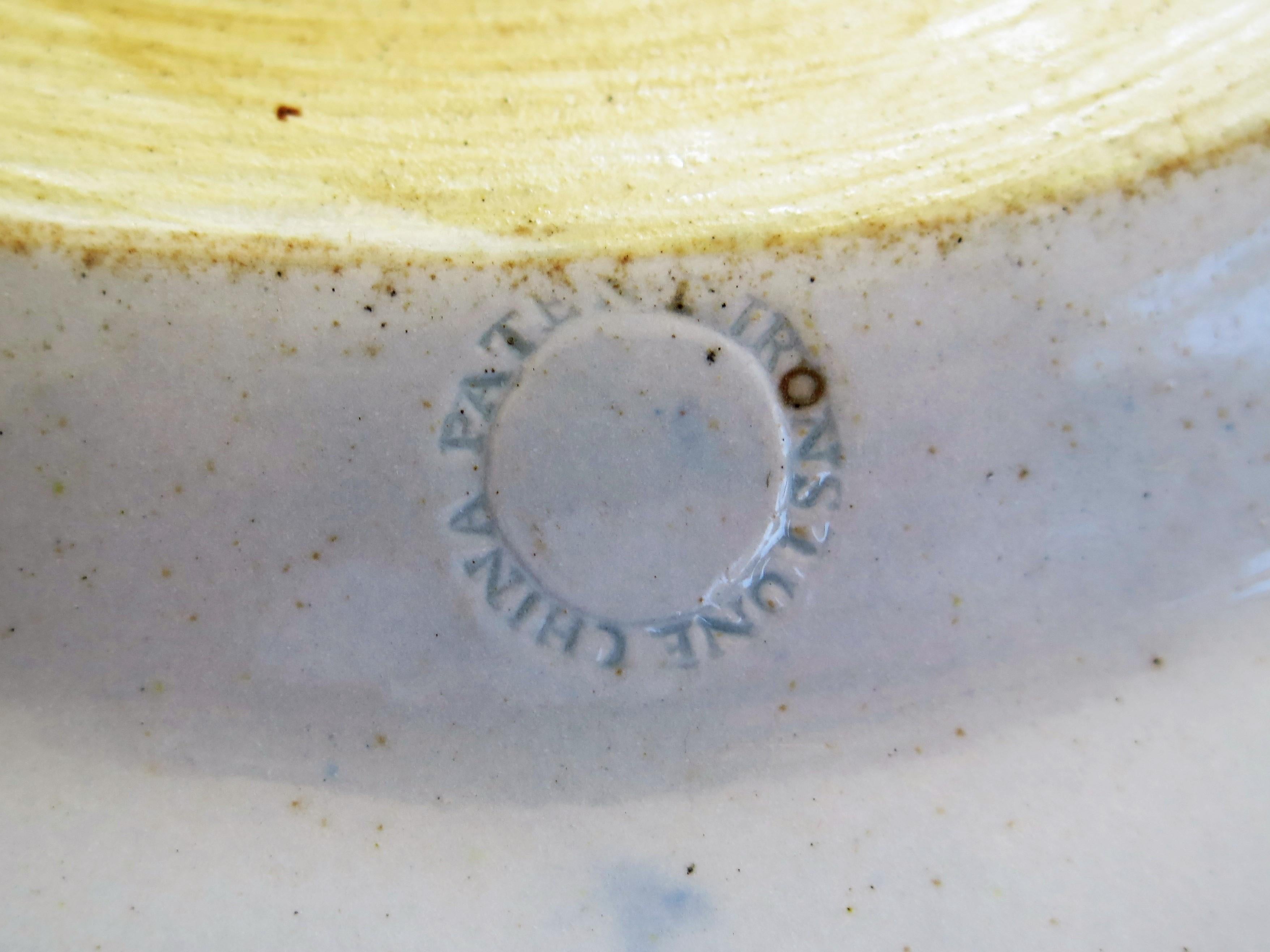 Early Mason's Ironstone Large Platter Meat Plate Japan Basket Pattern, Ca 1815 9