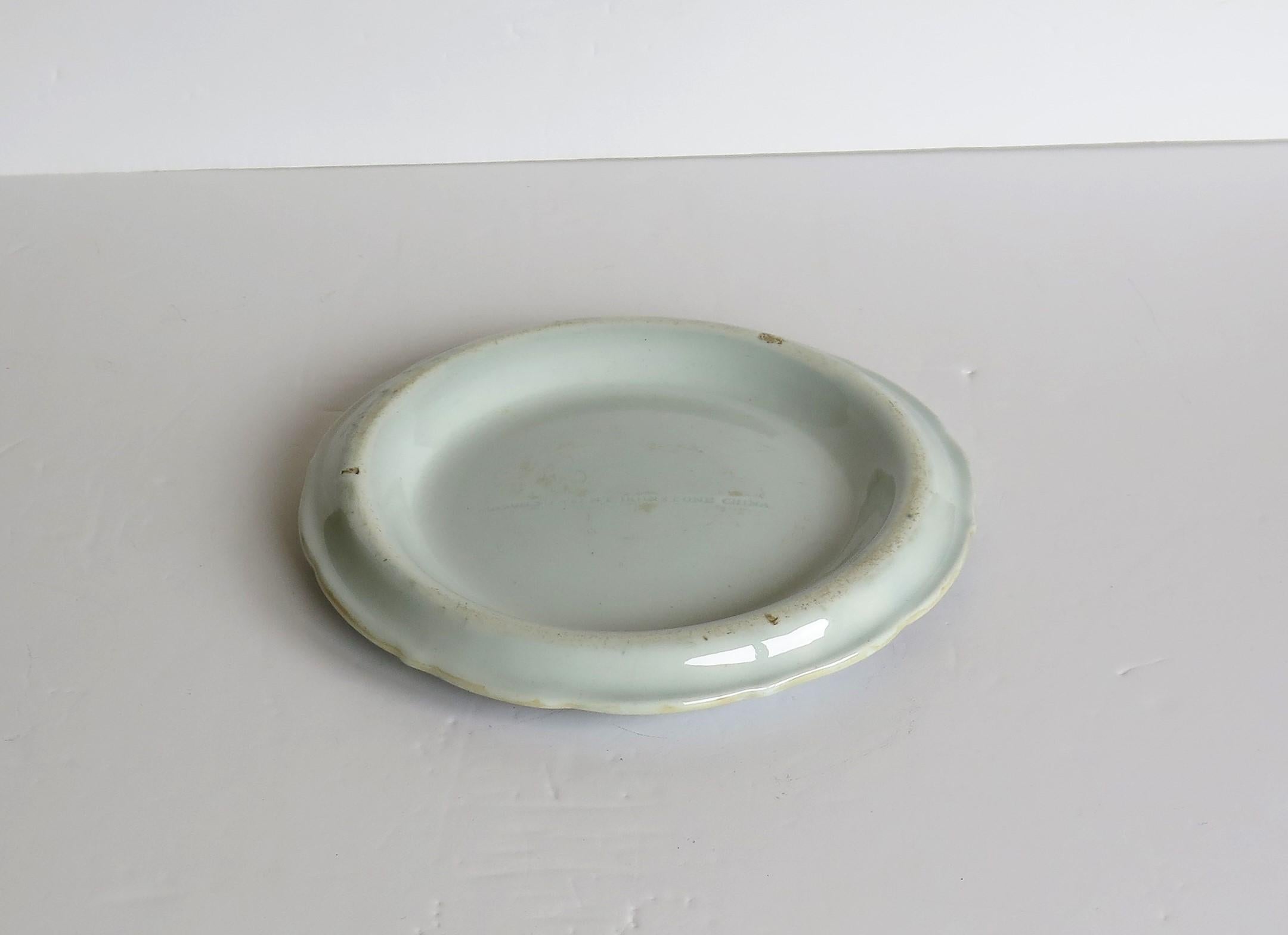 Soporte para Tetera Early Mason's Ironstone en Ptn de Cercado, Roca y Flor Dorada en venta 5