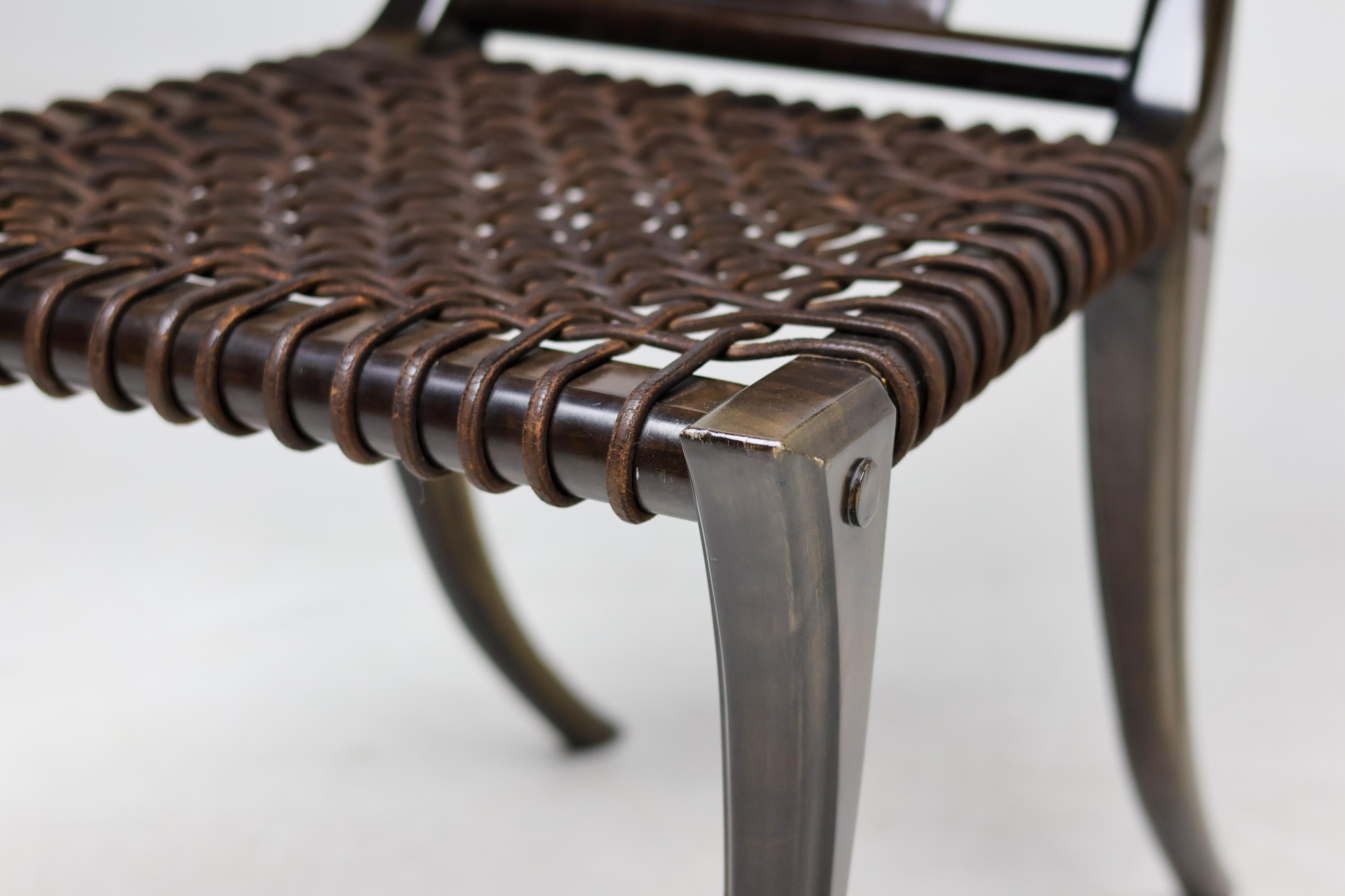 Greek Early Matching Pair, T.H. Robsjohn-Gibbings Klismos Chairs for Saridis of Athens For Sale