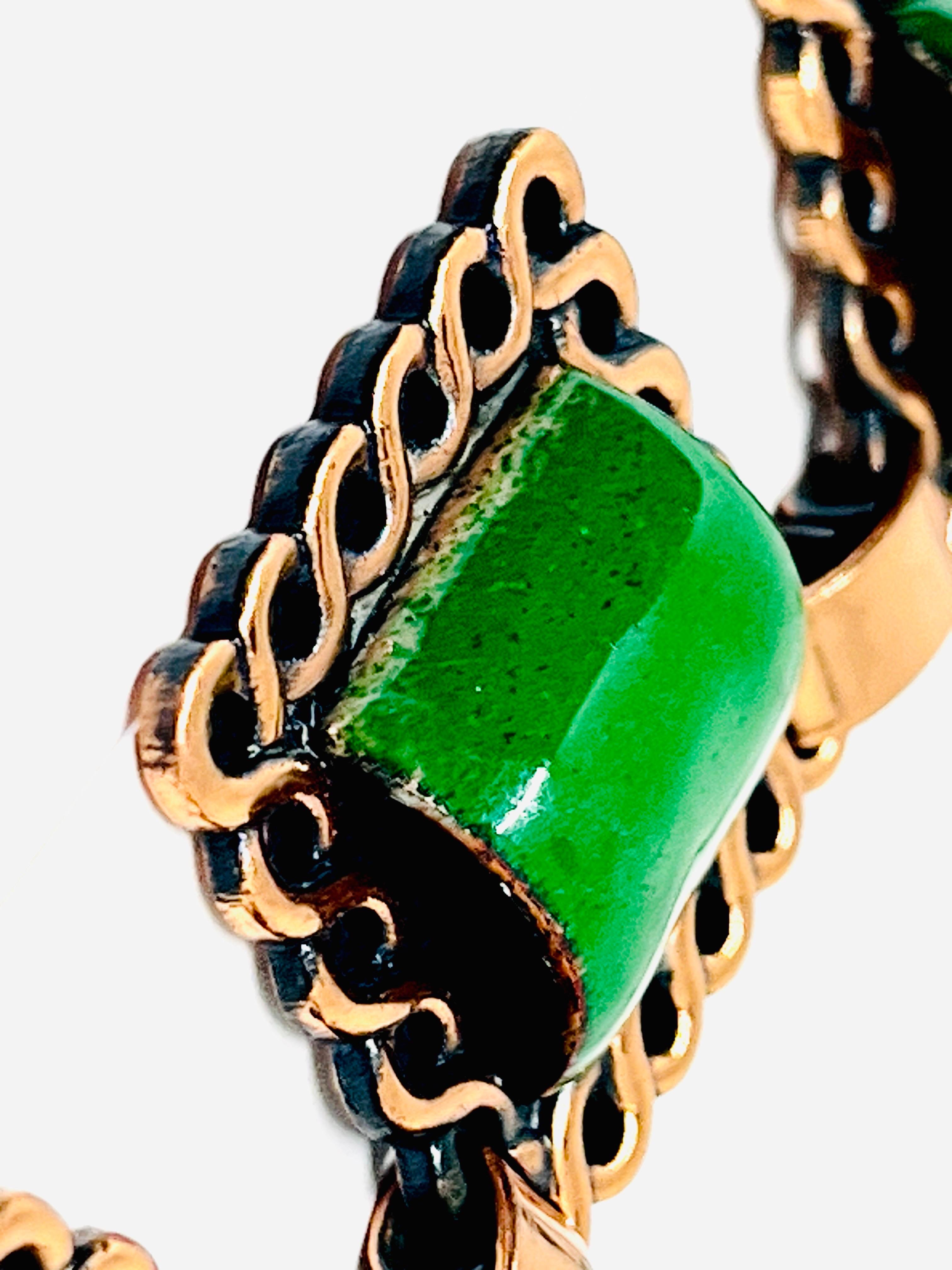 Collana in rame con piastrelle smaltate quadrate di Matisse Renoir & Greene, anni '40 in vendita 5