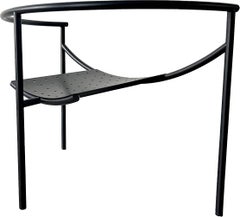 Early Matte Black Doctor Sonderbar Armchair by Philippe Starck