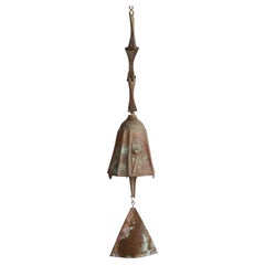Early Medium Scale Bronze Sculptural Wind Chime or Bell by Paolo Soleri - MCM