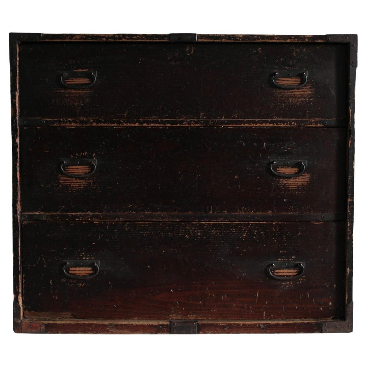 Hapese Rere Rare Small Wabi Sabi Japanese Late Edo Period Chest Of Drawers/Tansu ...