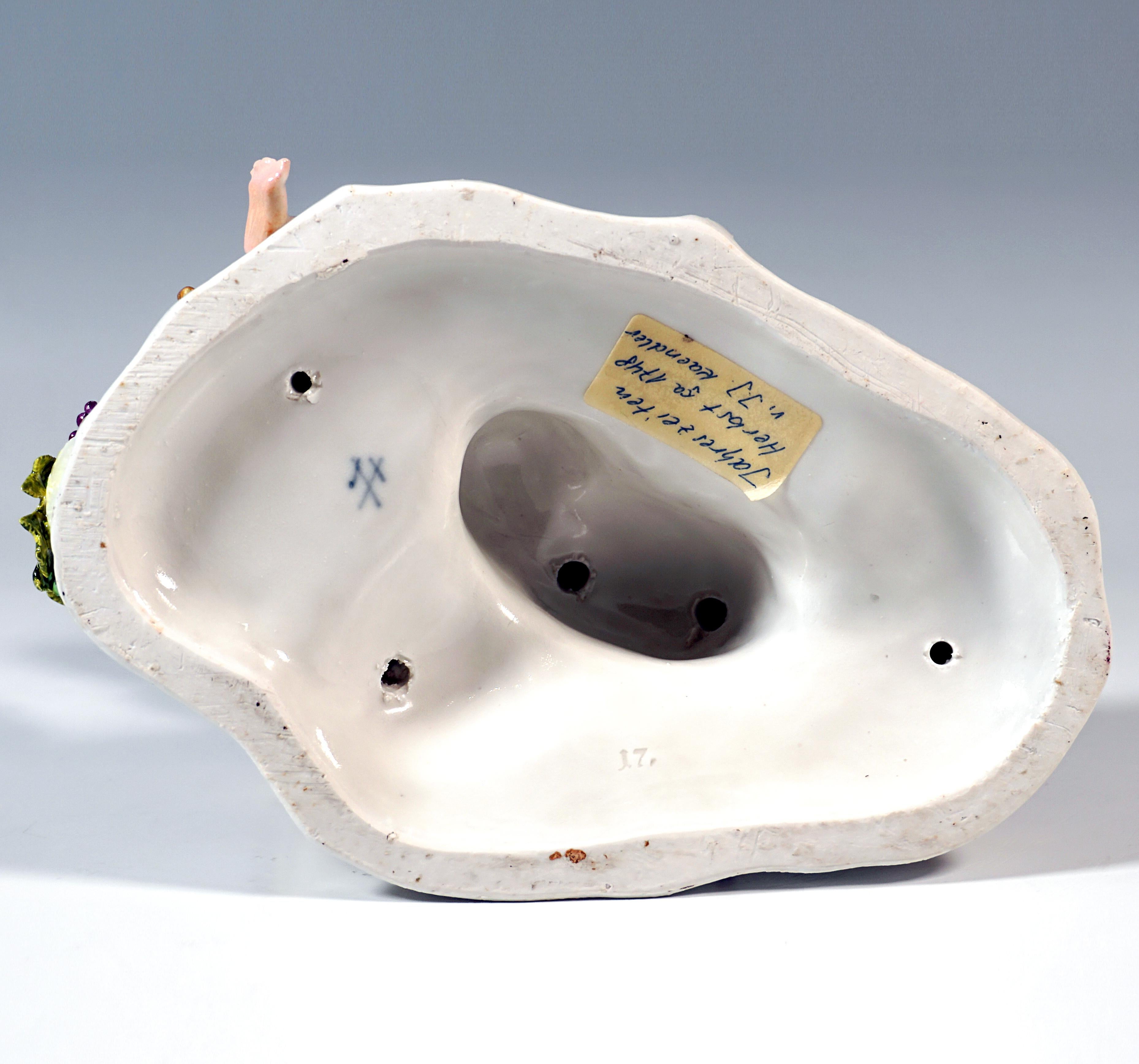 XVIIIe siècle Groupe de cupidons de Meissen ancien 