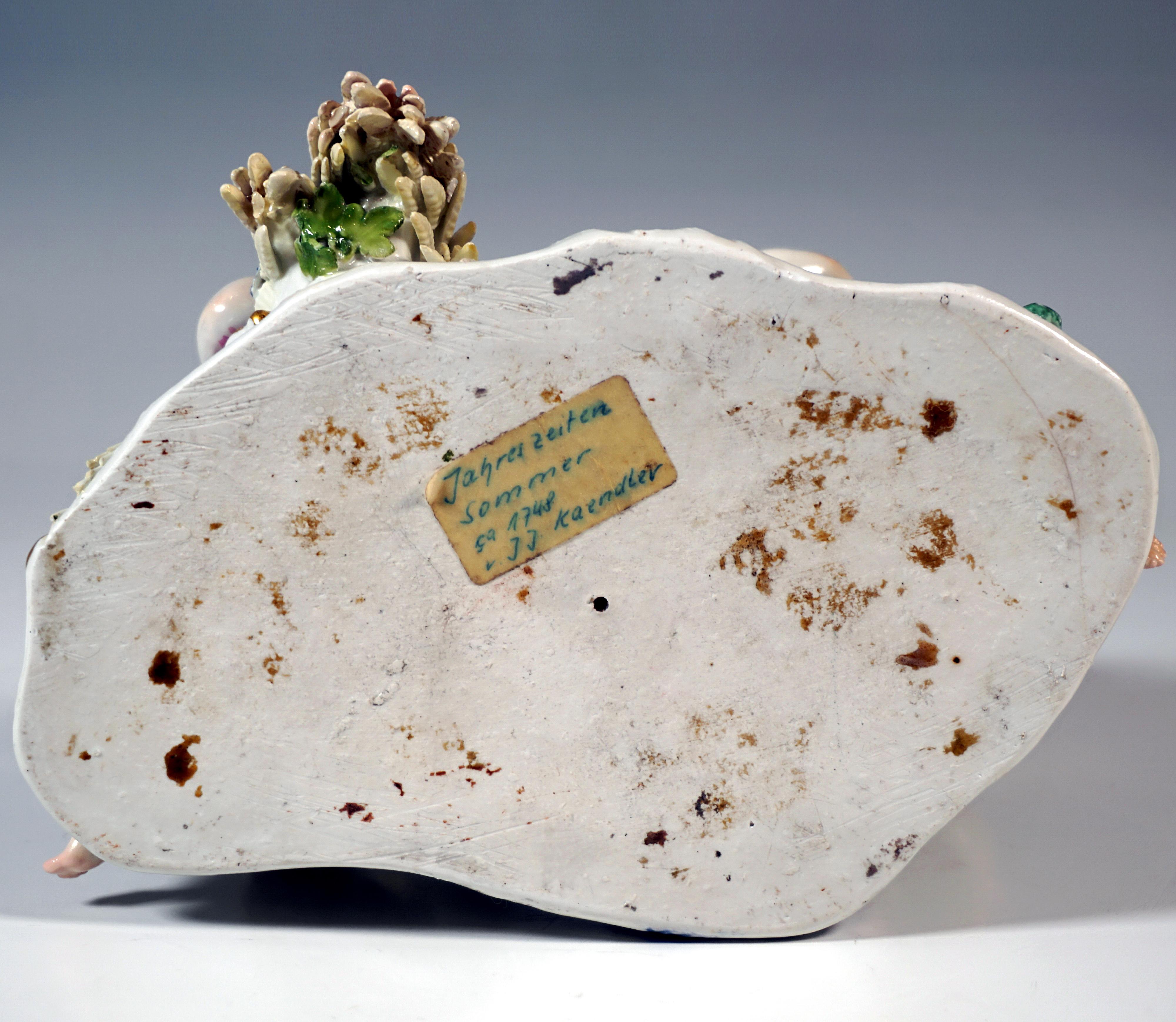 Porcelaine Groupe de cupidons de Meissen ancien 