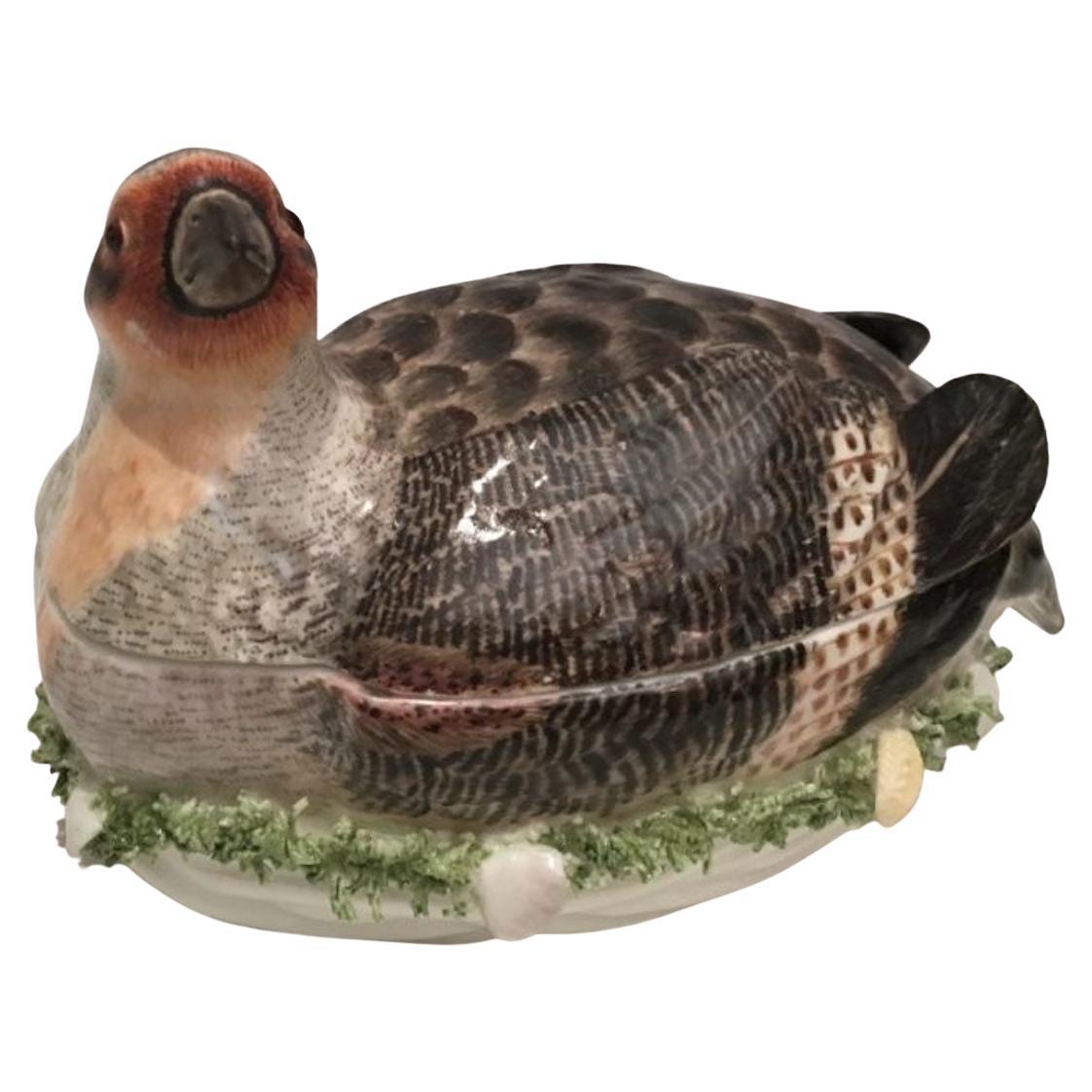 Early Meissen Partridge Tureen, 1740 For Sale