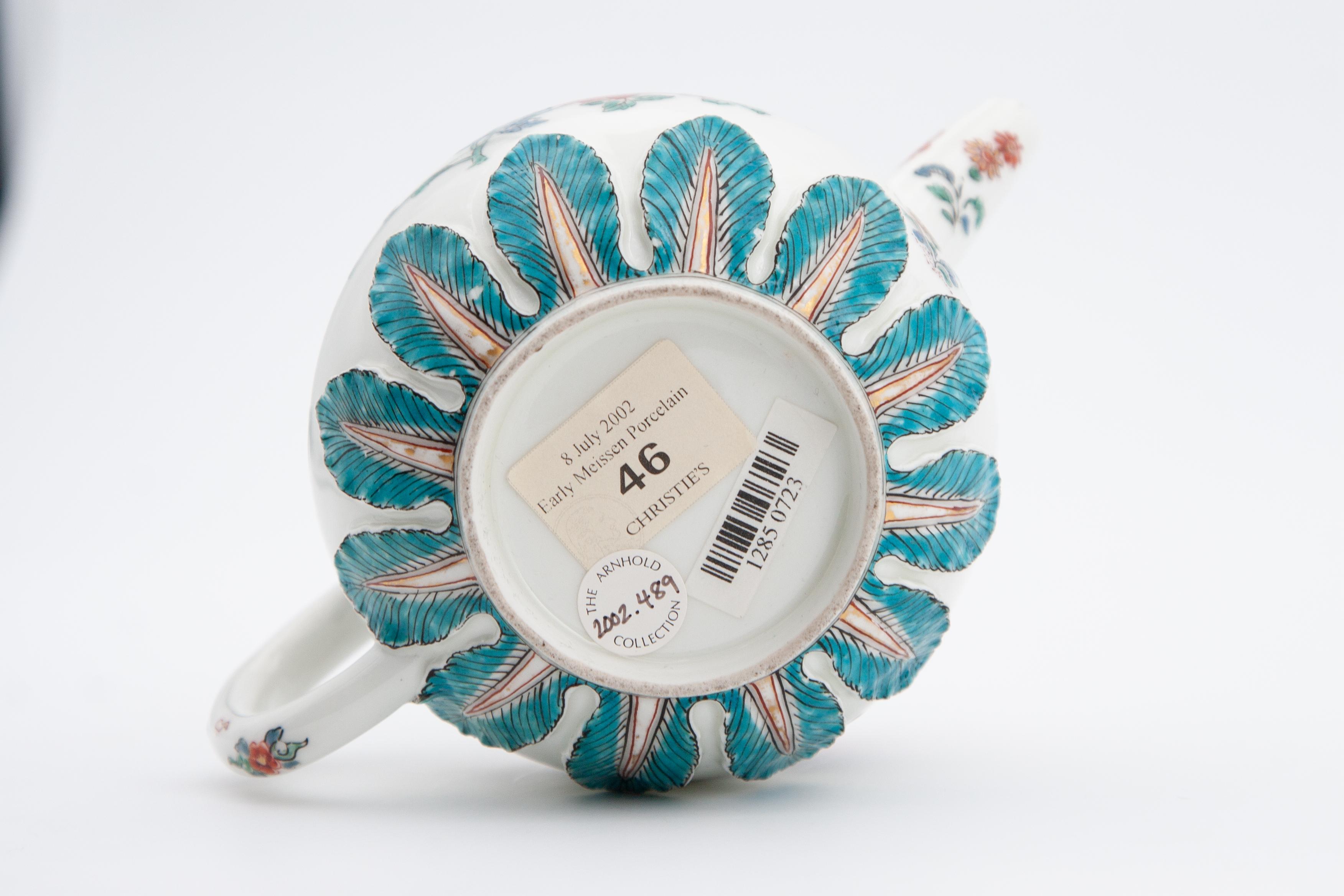 Antigua tetera de porcelana de Meissen de la colección Arnhold, hacia 1715 en venta 1