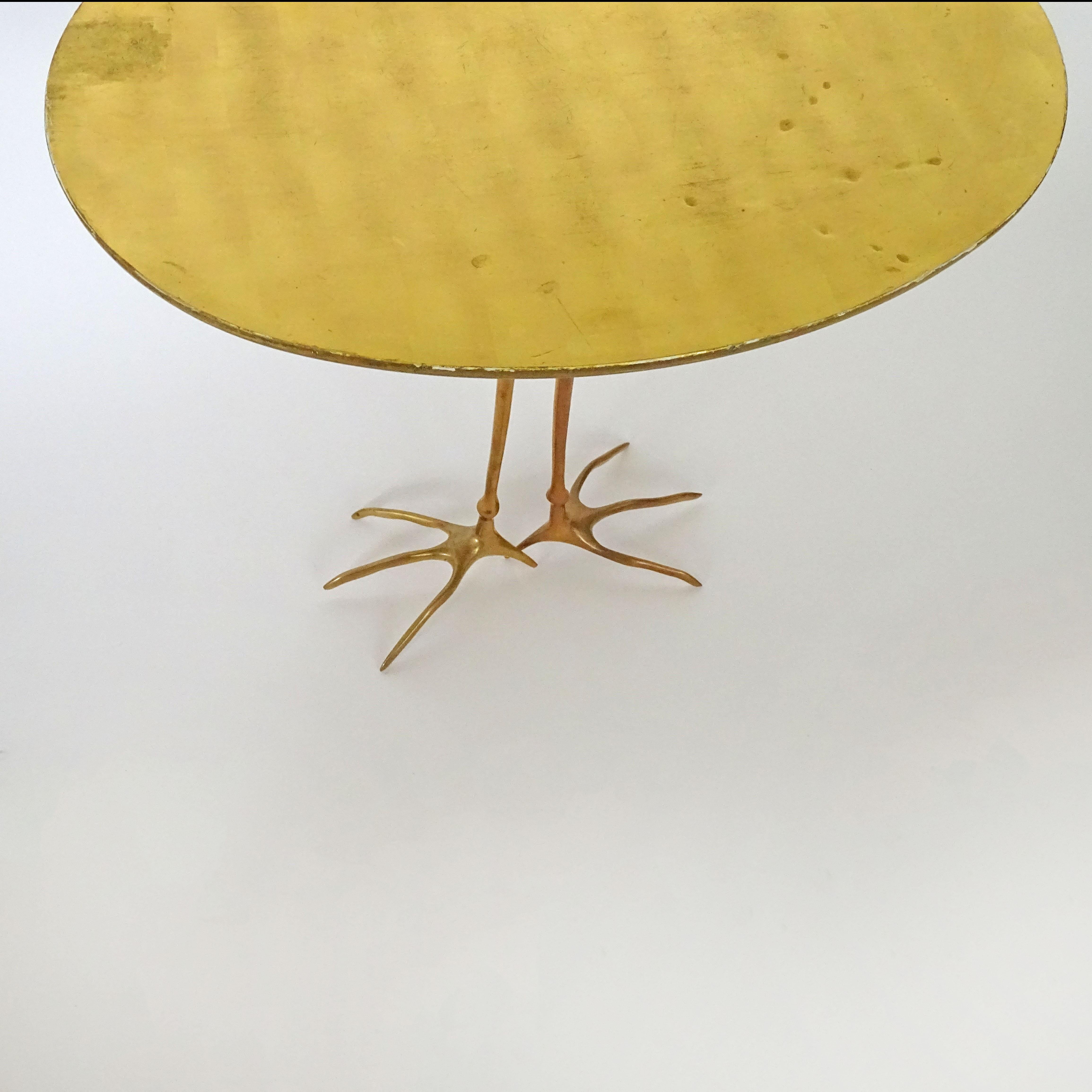 Late 20th Century Early Meret Oppenheim Traccia Side Table for Simon Gavina, Italy 1972 For Sale