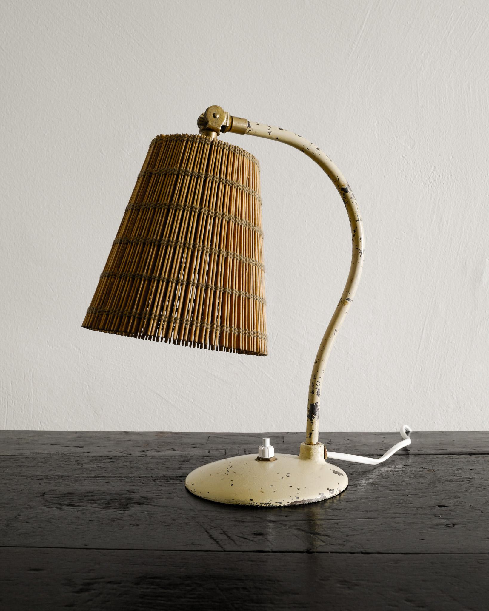 Scandinavian Modern Early Metal Desk Table Lamp by Paavo Tynell Produced by Taito Finland, 1930s