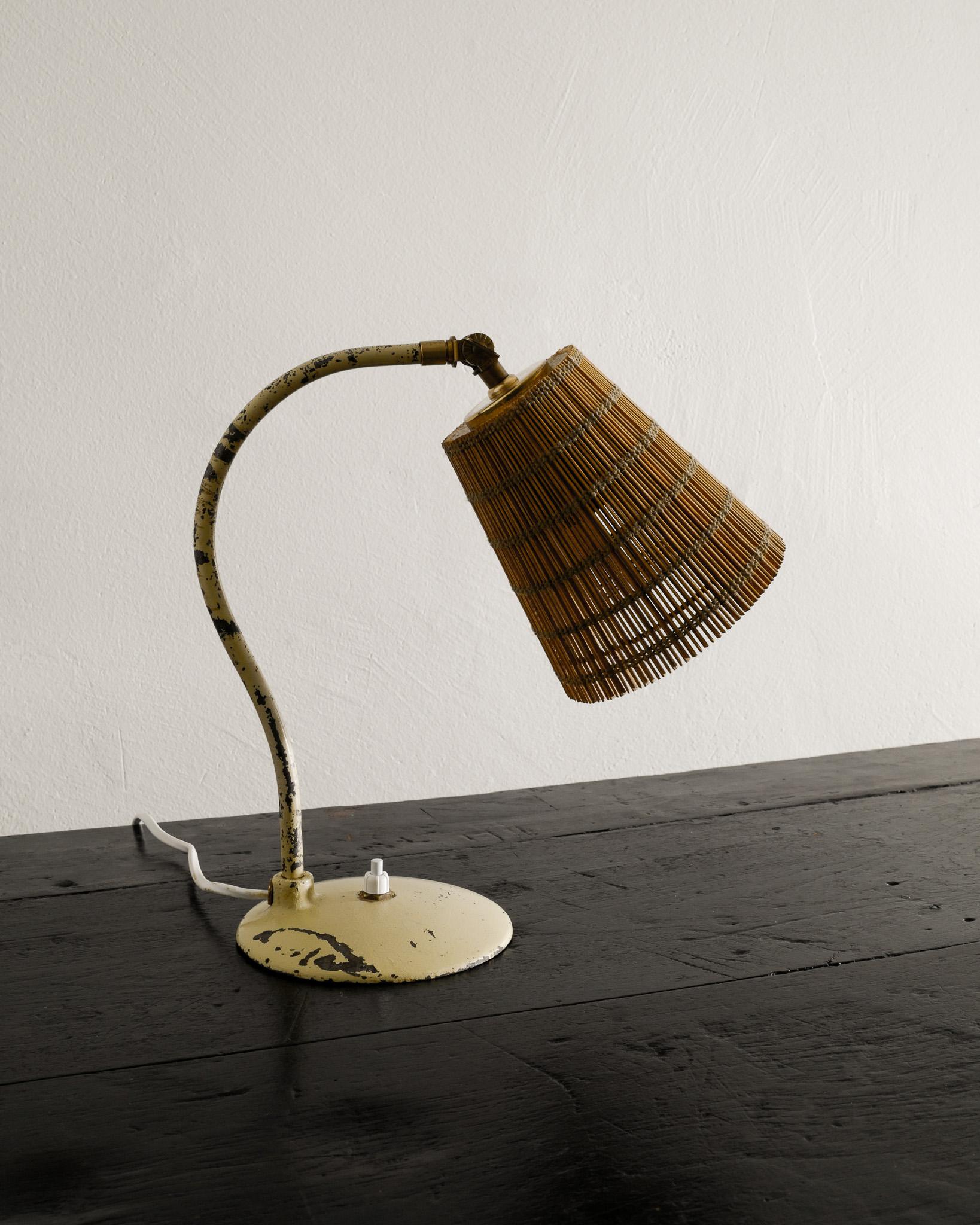 Finnish Early Metal Desk Table Lamp by Paavo Tynell Produced by Taito Finland, 1930s