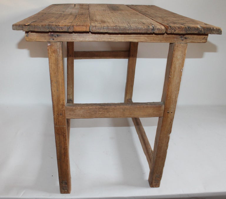 Early Mexican Handmade Table For Sale at 1stDibs
