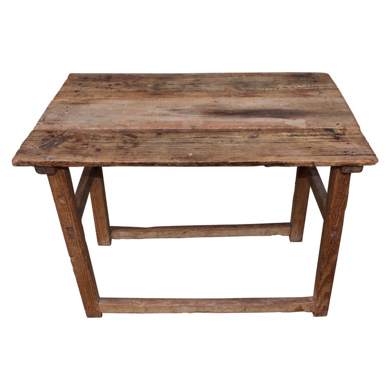 Early Mexican Handmade Table For Sale at 1stDibs