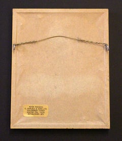 Early-Mid 18th Century Miniature Oil Painting of a Woman