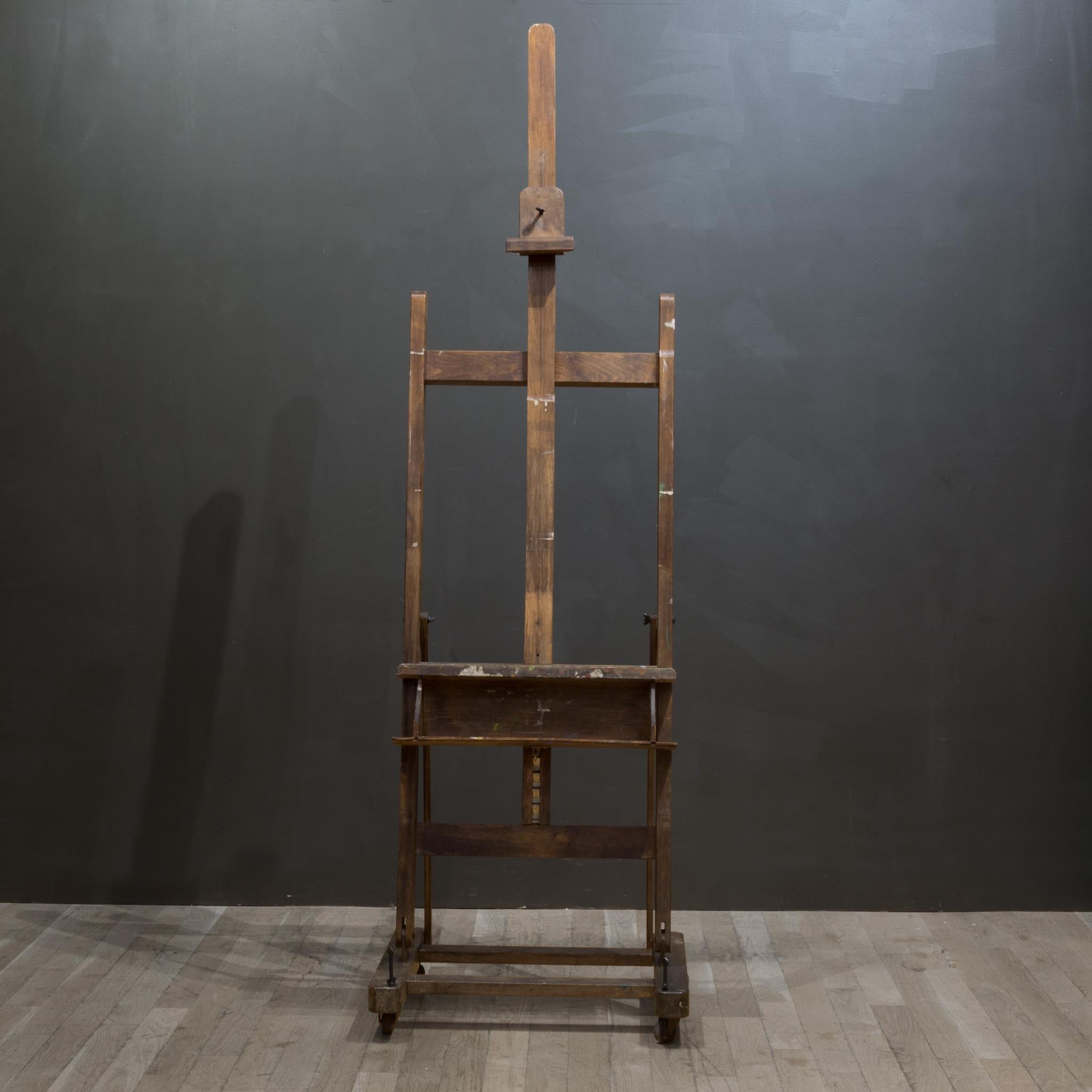 Industrial Early-Mid 20th c. Collapsible Artist's Easel c.1940-1950