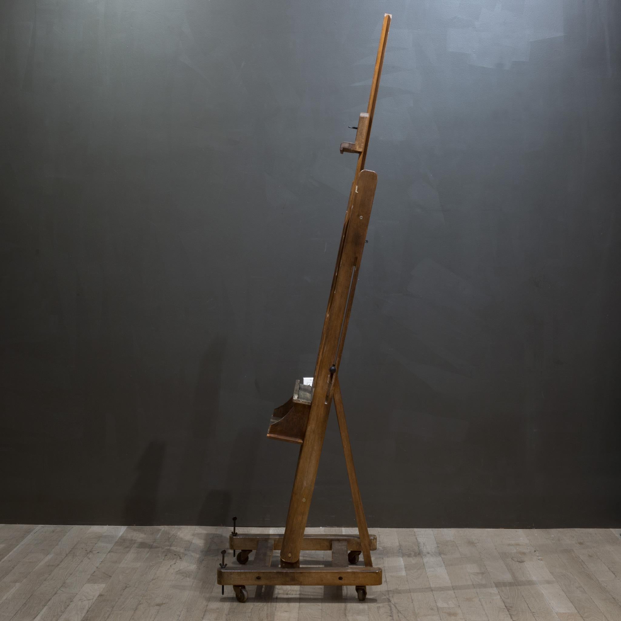 Early-Mid 20th c. Collapsible Artist's Easel c.1940-1950 In Good Condition In San Francisco, CA