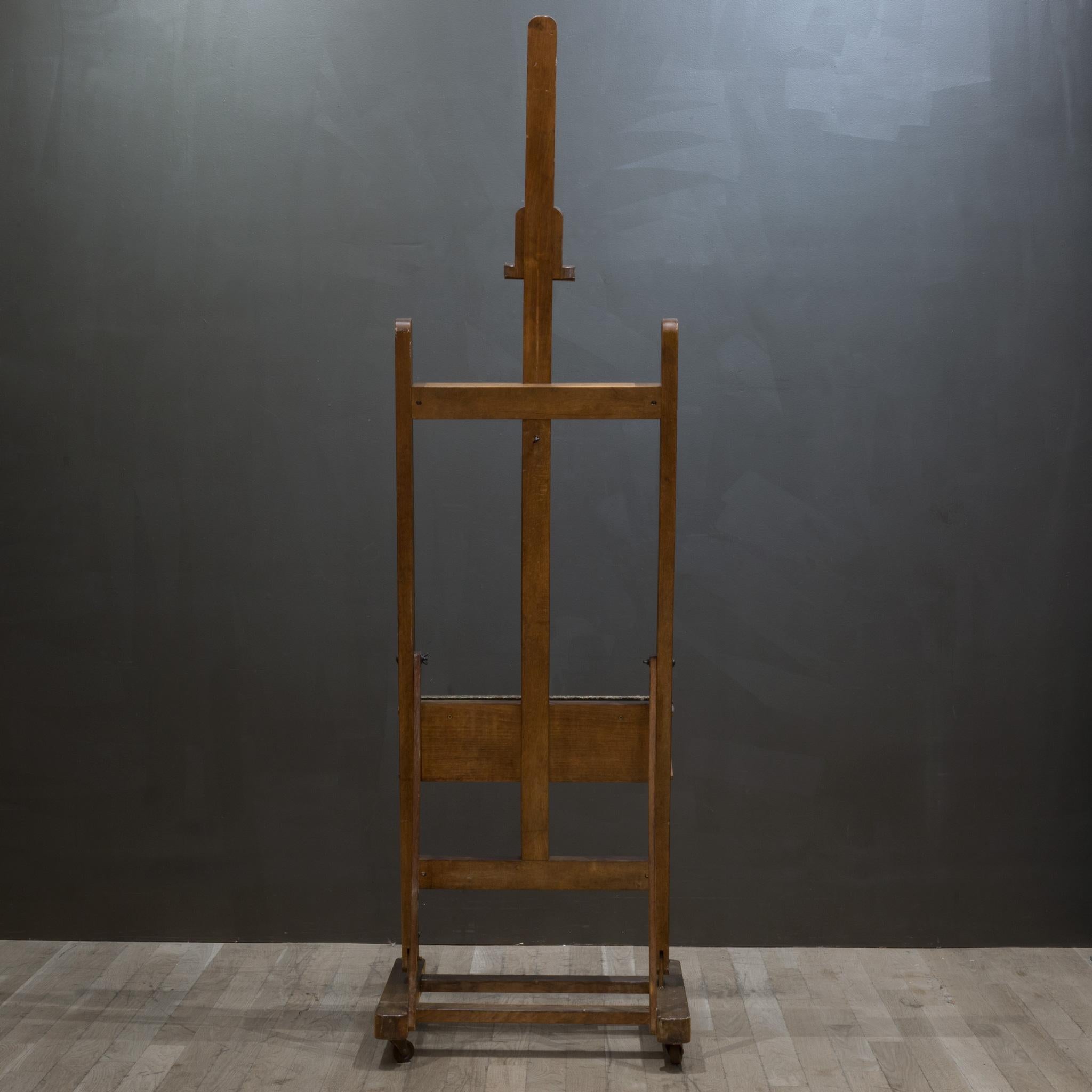20th Century Early-Mid 20th c. Collapsible Artist's Easel c.1940-1950
