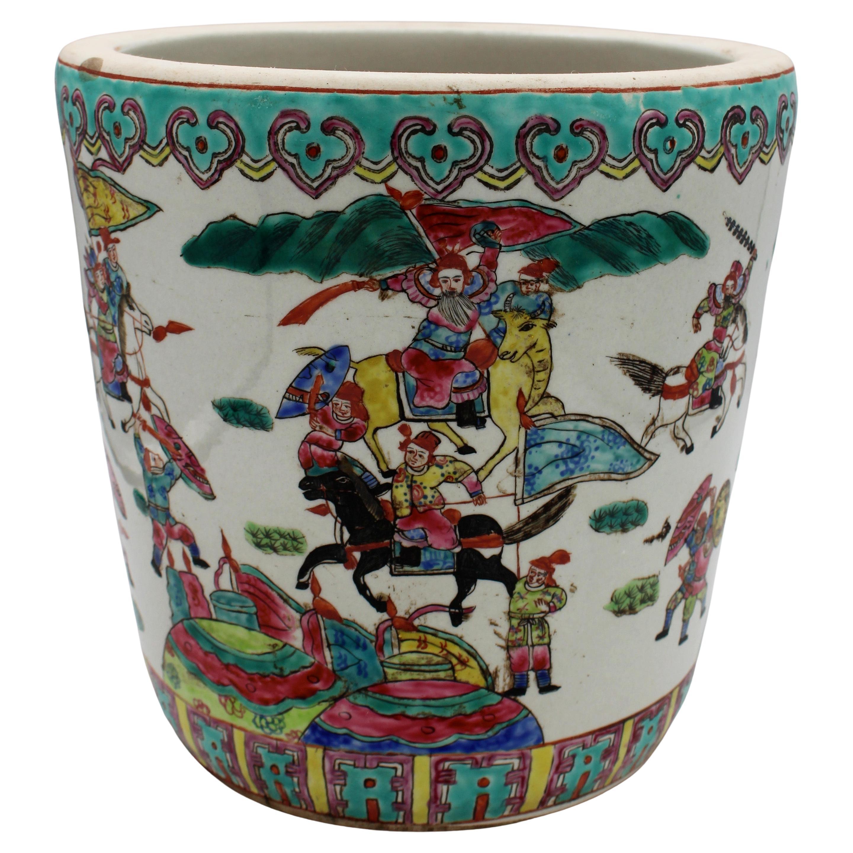 Jardinera de porcelana china de exportación de principios-mediados del siglo XX en venta