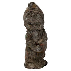 Early-Mid 20th Century English Cast Stone Garden Gnome