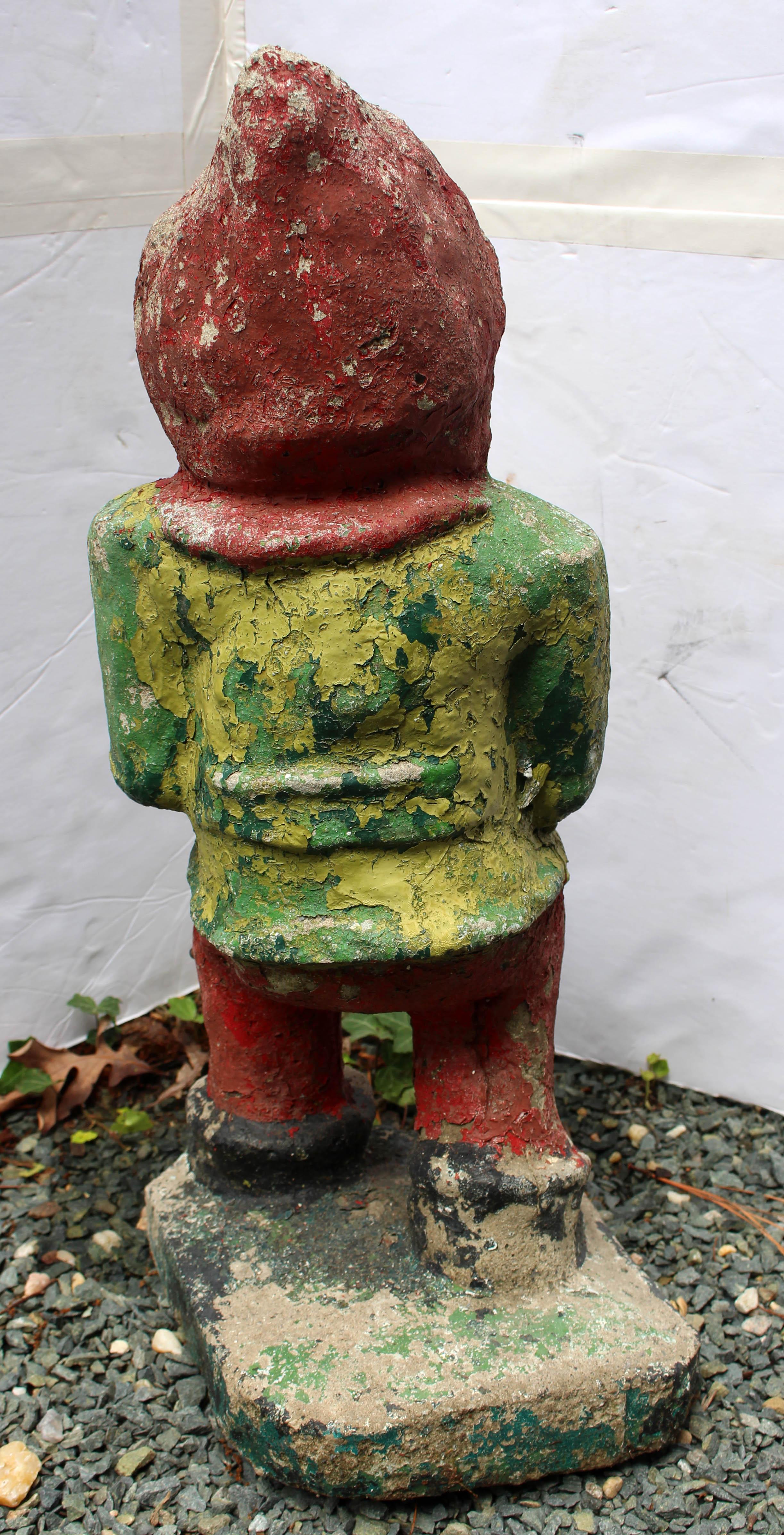 Englischer Gartenzwerg aus Steinguss, Anfang/Mitte des 20. (Ästhetizismus) im Angebot