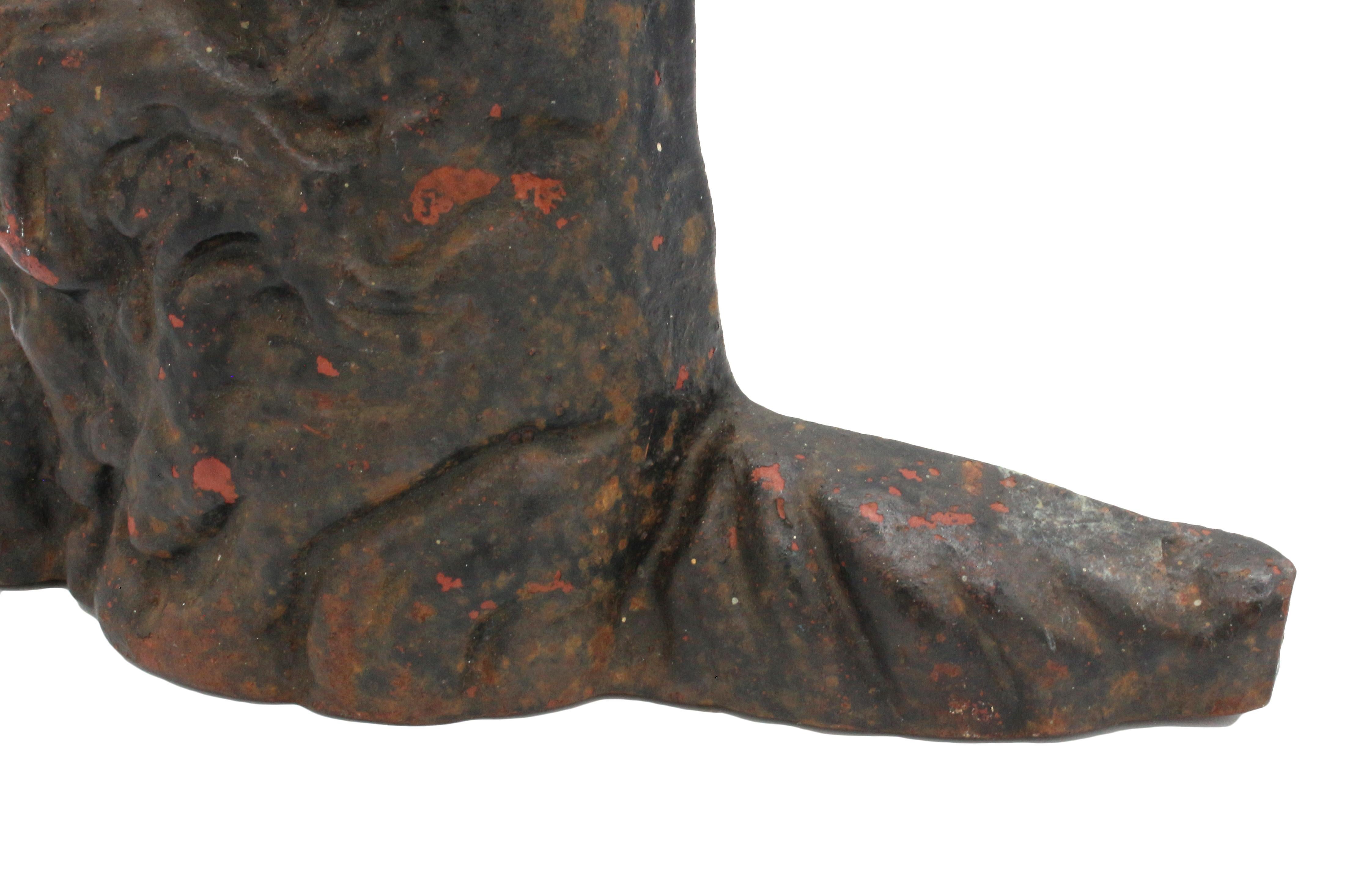 Early-Mid 20th Century English Scottie Dog Cast Iron Doorstop For Sale 2
