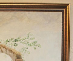 Early-Mid 20th Century European Painting of Italian Architectural Ruins