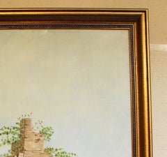 Early-Mid 20th Century European Painting of Italian Architectural Ruins