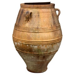 Early-Mid 20th Century Greek Terracotta Olive Storage Jar