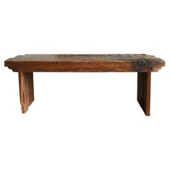 Early-Mid 20th Century Japanese Wabi-Sabi Wooden Low Table / Display Stand TA140