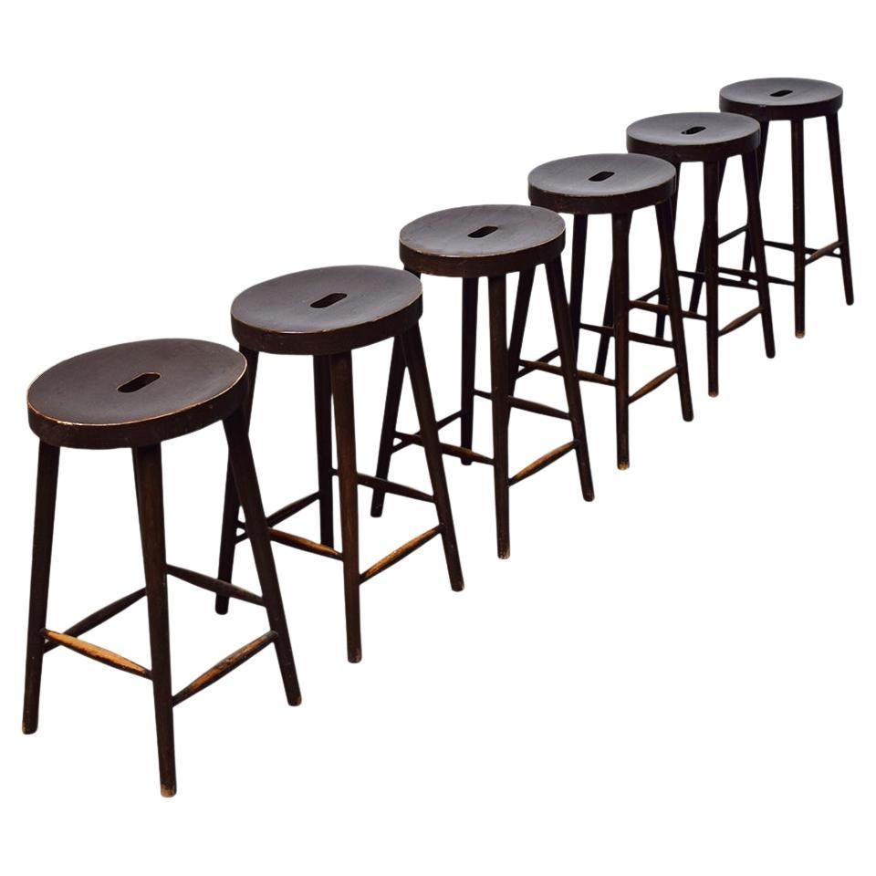Early Mid-20th Century Rustic French artist stools