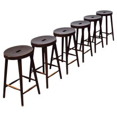 Early Mid-20th Century Rustic French artist stools